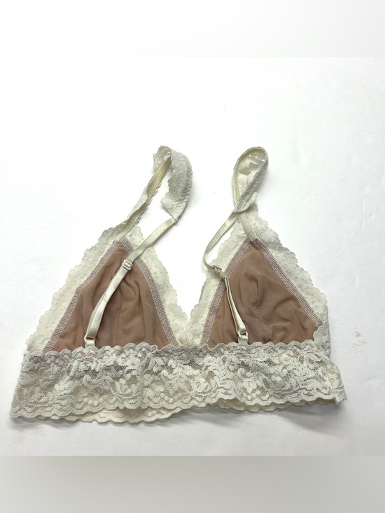 Hanky Panky Lace Triangle Bralette Bra in Cream Nude Tan Wireless - Picture 4 of 4